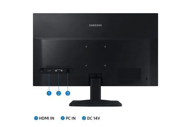Alt view image 5 of 7 - S33A Series 24-Inch FHD 1080p Computer Monitor, HDMI, VA Panel, Eye Saver Mode, Game Mode (LS24A338NHNXZA), Black