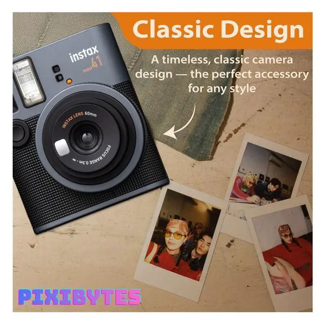 Alt view image 6 of 7 - Instax Mini 41 Instant Film Camera... (Camera + 2 Twin Pick)