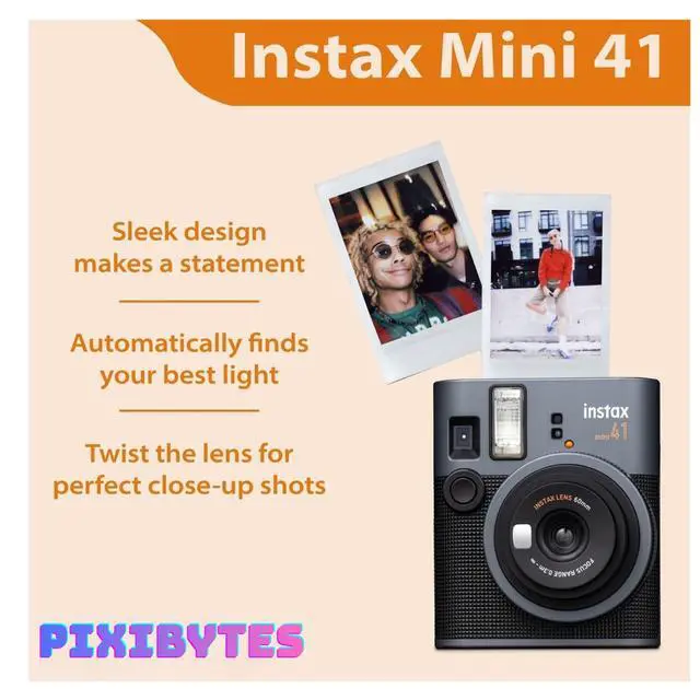 Alt view image 7 of 7 - Instax Mini 41 Instant Film Camera... (Camera + 2 Twin Pick)
