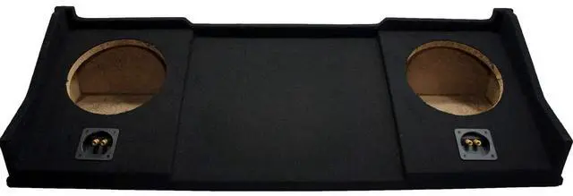 Alt view image 2 of 5 - Fits 1994-2001 Dodge Ram Quad Club Cab Dual 10" Sub Box Enclosure ASC | Classic pickup bass upgrade, vehicle-specific twin 10 inch subwoofer housing, unloaded speaker cabinet, easy truck install
