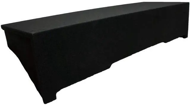 Alt view image 4 of 5 - Fits 1994-2001 Dodge Ram Quad Club Cab Dual 10" Sub Box Enclosure ASC | Classic pickup bass upgrade, vehicle-specific twin 10 inch subwoofer housing, unloaded speaker cabinet, easy truck install