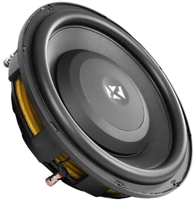 Main image of SQW124 12" SQ-Series Shallow-Mount Car Subwoofer | 1200W Peak / 600W RMS, Dual 4-Ohm, Die-Cast Aluminum Basket, Compact Depth Design