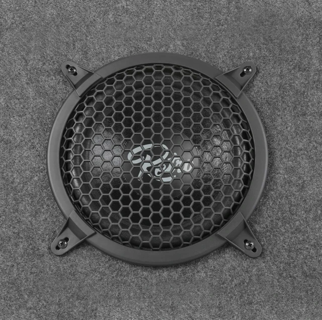 Alt view image 5 of 6 - R-TB8 8" Full Range Truck Box W/Gray Carpeting Soft Dome Tweeters & Chrome Push Speaker Terminals (Pair)
