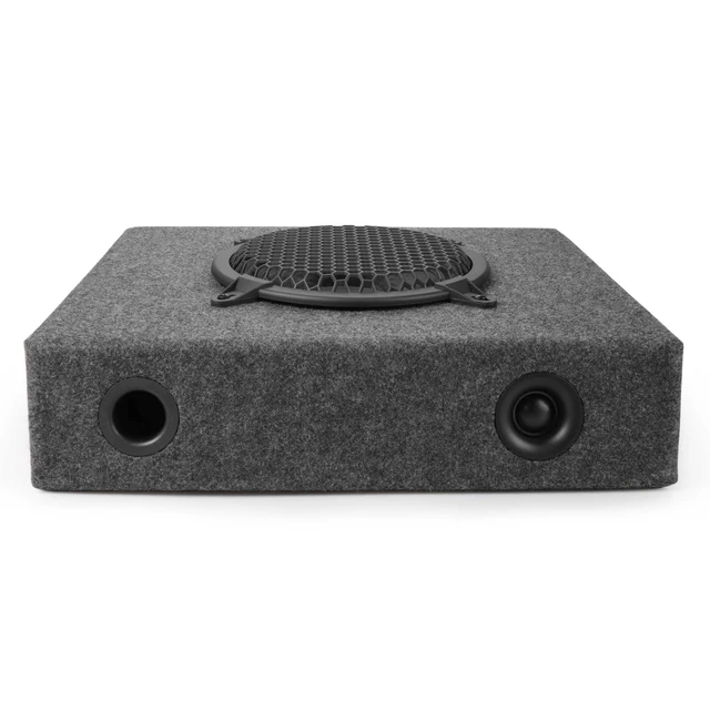 Alt view image 4 of 6 - R-TB8 8" Full Range Truck Box W/Gray Carpeting Soft Dome Tweeters & Chrome Push Speaker Terminals (Pair)