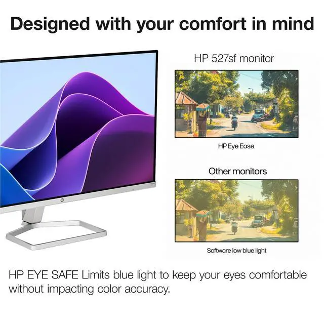 Alt view image 4 of 7 - Series 5 527SF 27" Full HD (1920×1080) Monitor | IPS Display, 100Hz Refresh Rate, Slim Bezel Design, Eye Comfort Technology & HDMI Connection, Replaces M27F (94F44AA#ABA) + Screen Protector + More