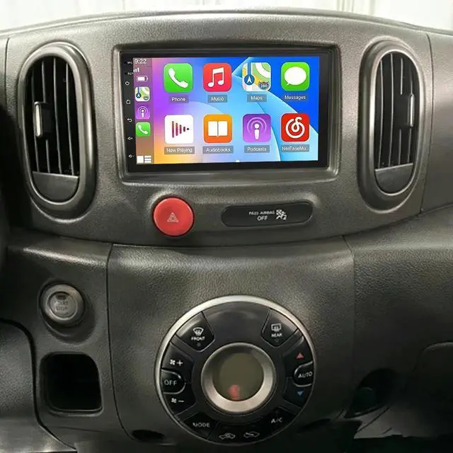 Main image of Car Stereo Radio Compatible for Nissan Cube 2009 with Carplay Android Auto | GPS Navigation 7in Touchscreen Car Radio Player with Bluetooth Wifi FM/RDS SWC Mirror Link + Backup Camera