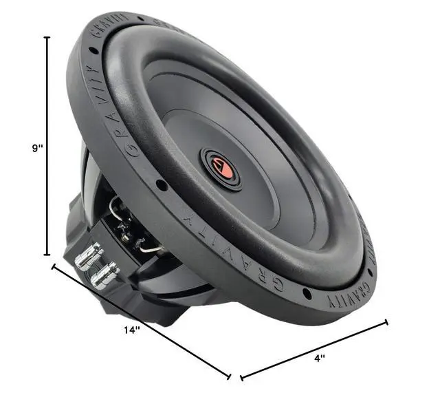 Alt view image 7 of 7 - G5 12 Inch 3000 Watt Package Car Audio Subwoofer w/ 4 Ohm DVC Power (Single)