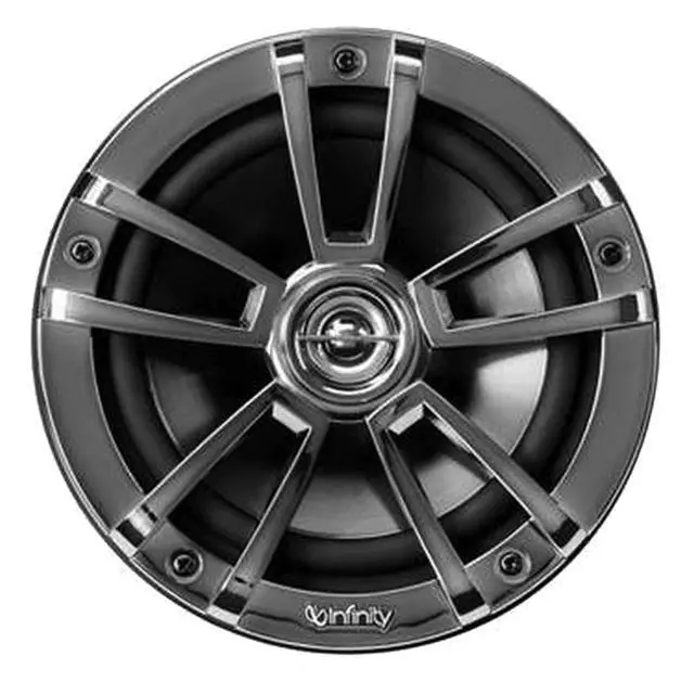 Alt view image 2 of 4 - Infinity 6.5" Marine Speakers (Qty 2) 1 Pair of OEM Replacement Speakers w/ 50ft Wire (Chrome) 622MB