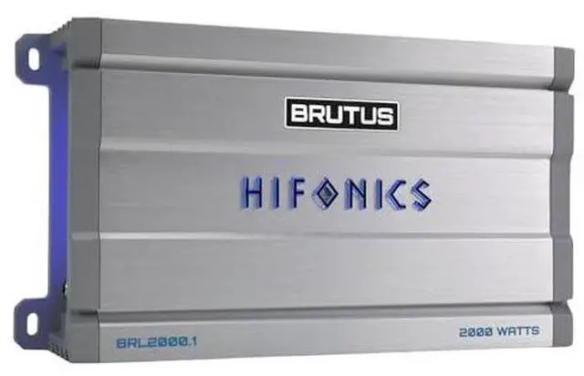 Alt view image 2 of 2 - Brutus BRL2000.1 car Audio Mono Amplifier Delivering 2000 watts RMS with a Built-in UV Meter and Intelligent Power Management System