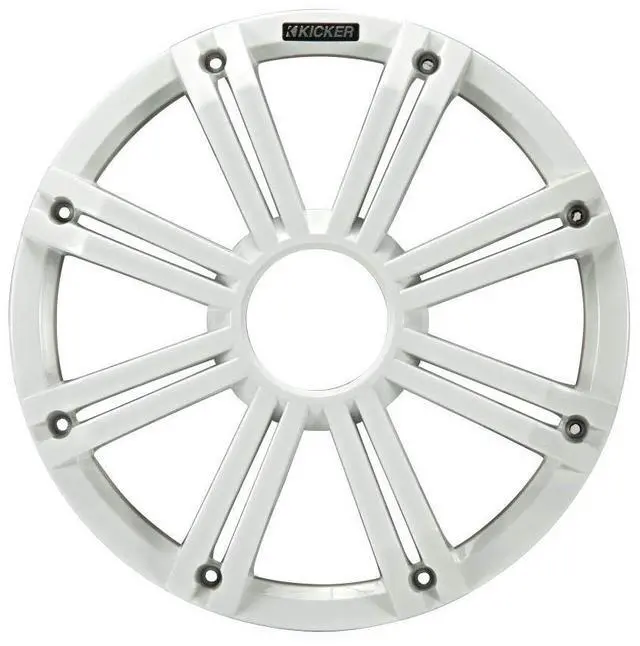 Alt view image 6 of 7 - 45KMF104 10" Weather-Proof Subwoofer for Freeair Applications 4 Ohm 45KMG10W 10" LED Grille (White)