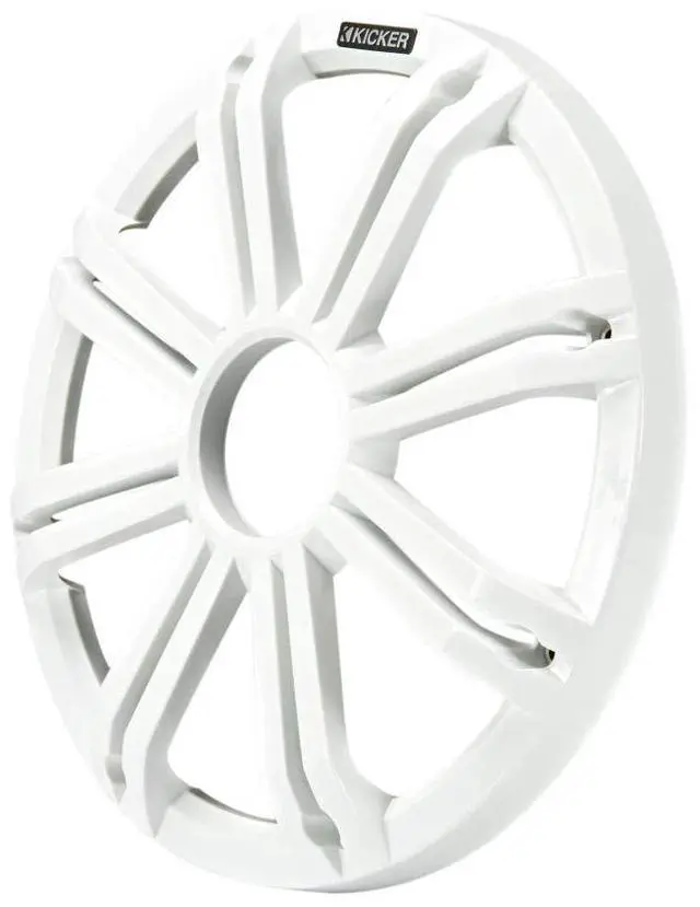 Alt view image 7 of 7 - 45KMF104 10" Weather-Proof Subwoofer for Freeair Applications 4 Ohm 45KMG10W 10" LED Grille (White)