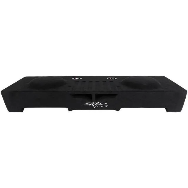 Alt view image 3 of 7 - Dual 12" Ported Subwoofer Enclosure Compatible with 2007-2013 Silverado/Sierra Crew Cab Trucks