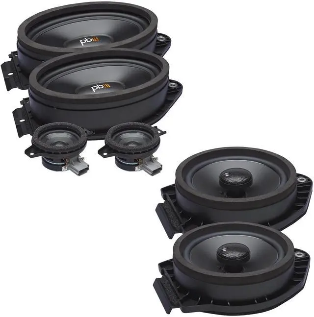 Main image of OE Series Direct Replacement Speakers with Front Tweeters Compatible with Chevy Silverado Crew Cab Pickup 14-20