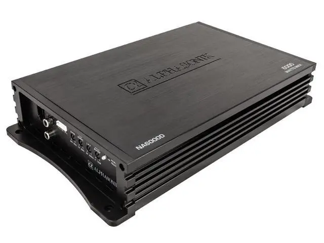 Alt view image 2 of 7 - NA6000D Neuron Series 6000 Watts Max Monoblock Car Amp with 4-Way Protection Circuitry Class-D Amplifier Low & High Level Inputs (Remote Bass Knob Included)