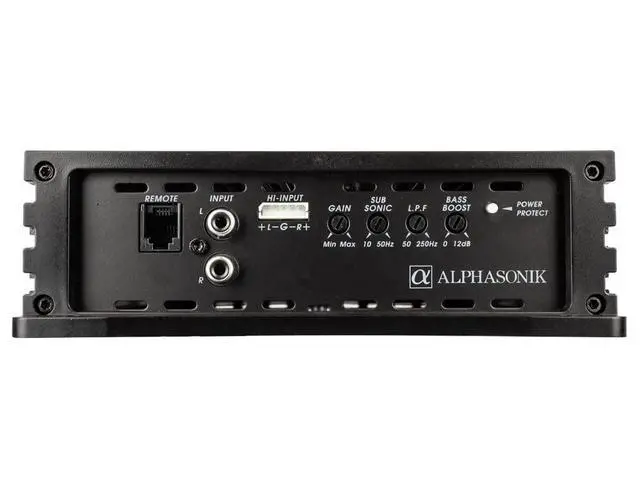 Alt view image 4 of 7 - NA6000D Neuron Series 6000 Watts Max Monoblock Car Amp with 4-Way Protection Circuitry Class-D Amplifier Low & High Level Inputs (Remote Bass Knob Included)
