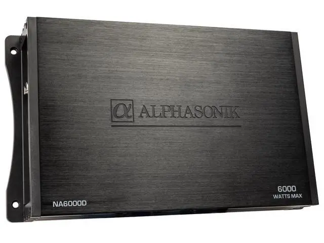 Alt view image 3 of 7 - NA6000D Neuron Series 6000 Watts Max Monoblock Car Amp with 4-Way Protection Circuitry Class-D Amplifier Low & High Level Inputs (Remote Bass Knob Included)