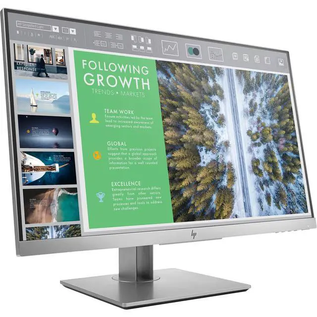 Alt view image 4 of 6 - EliteDisplay 23.8-Inch Screen LED-Lit Monitor Silver (1FH47AA#ABA)