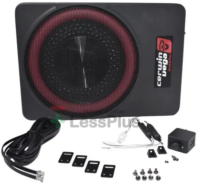 Alt view image 4 of 7 - Cerwin-Vega VPAS10 10" 2 550W Max / 200W RMS Powered Active Subwoofer Enclosure + Bass Knob