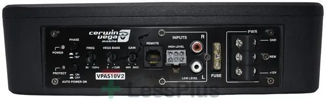 Alt view image 6 of 7 - Cerwin-Vega VPAS10 10" 2 550W Max / 200W RMS Powered Active Subwoofer Enclosure + Bass Knob