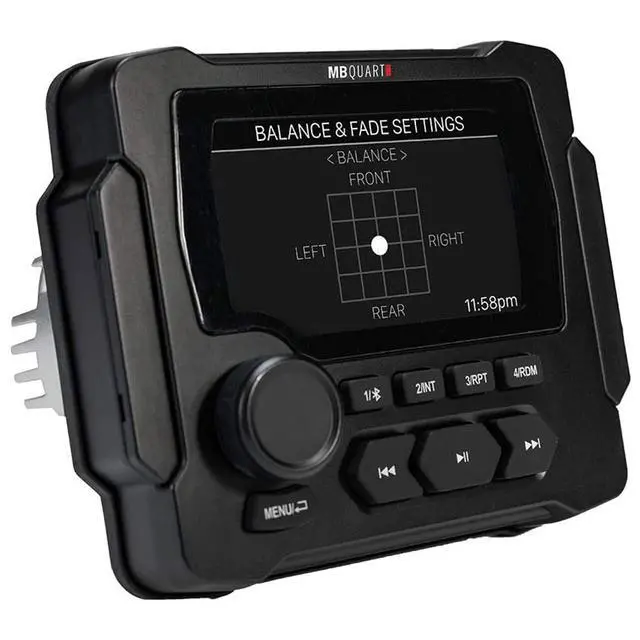 Alt view image 2 of 6 - GMR LED Built in Bluetooth 160 Watt Powered Nautic Marine Grade 3.5 Inches LED Screen Source Unit Media Player for GMR 3