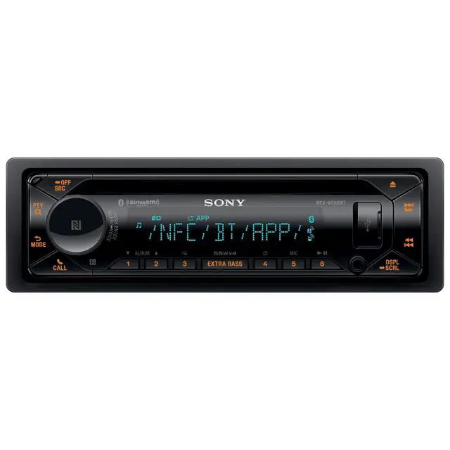 Alt view image 3 of 7 - MEX-N5300BT Bluetooth CD Receiver SXV300V1 Tuner Bundle | Bluetooth CD receiver bundled with SXV300V1 SiriusXM satellite radio tuner