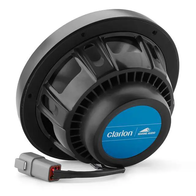 Alt view image 6 of 6 - CMSP-771RGB-SWG Premium 7.7-inch Coaxial Marine Speakers with Built-in RGB Illumination, 60W RMS, with White & Gray Metallic Grilles