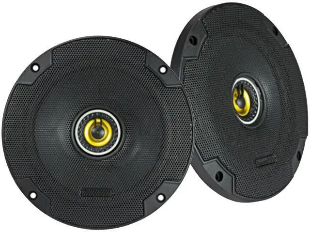 Alt view image 2 of 4 - Kicker 46CSC654 600-Watt 6.5" Inch 2-Way Black Car Coaxial Speakers - 4 Pack With Mounting Rings For Motorcycles, 50 Foot 14 Gauge Speaker Wire