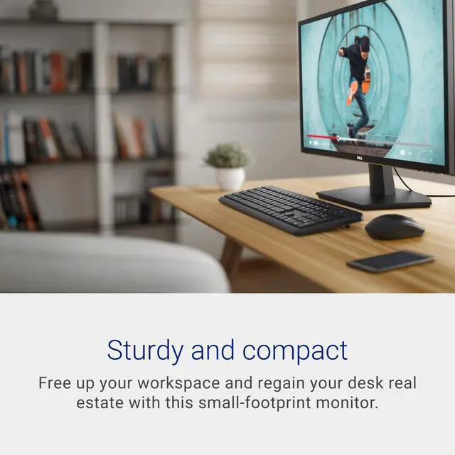 Alt view image 3 of 7 - SE2722H Monitor - 27-inch Full HD (1920 x 1080) 60Hz 8ms Display, HDMI/VGA Connectivity, AMD FreeSync Technology, Tilt Adjustability - Black