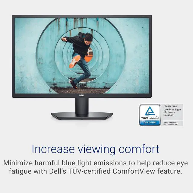 Alt view image 4 of 7 - SE2722H Monitor - 27-inch Full HD (1920 x 1080) 60Hz 8ms Display, HDMI/VGA Connectivity, AMD FreeSync Technology, Tilt Adjustability - Black