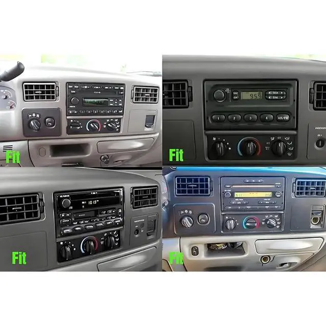 Alt view image 2 of 7 - Android 14 Double Din Radio for Ford F-250 F-350 F-450 F-550 2005-2007 with Wireless Carplay Android, 10 inch Touch Screen Bluetooth Stereo Head Unit Stereo WiFi GPS Navigation Mirror Link, 2+64G