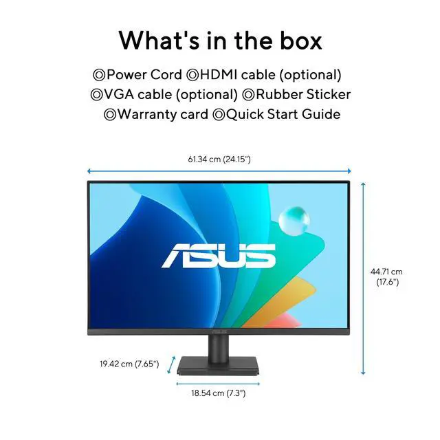Alt view image 7 of 7 - Monitor VA279HG 27" Full HD 120Hz IPS Sin Marco Eye Care Adaptive-Sync