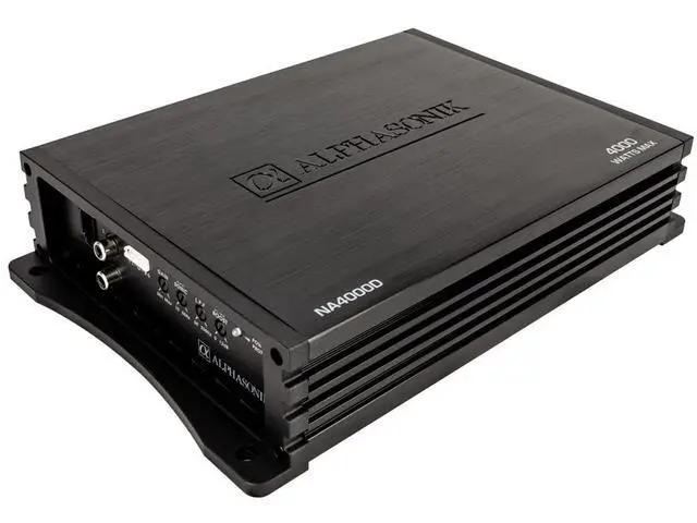 Alt view image 2 of 7 - NA4000D Neuron Series 4000 Watts Max Monoblock Car Amp with 4-Way Protection Circuitry Class-D Amplifier Low & High Level Inputs (Remote Bass Knob Included)