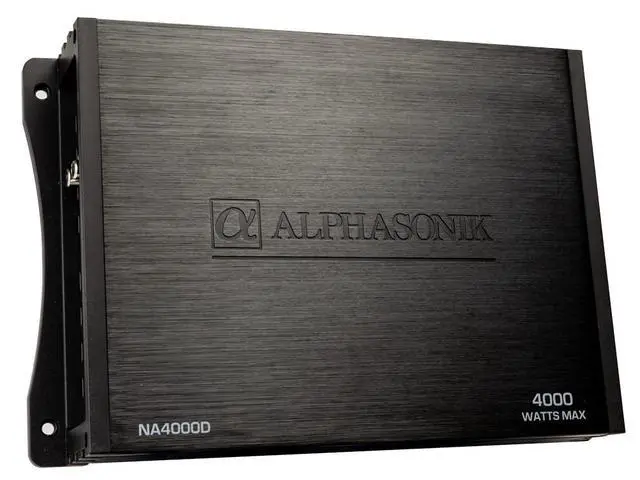 Alt view image 3 of 7 - NA4000D Neuron Series 4000 Watts Max Monoblock Car Amp with 4-Way Protection Circuitry Class-D Amplifier Low & High Level Inputs (Remote Bass Knob Included)
