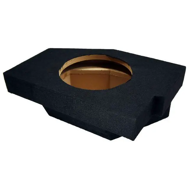 Alt view image 2 of 7 - W10S4 10" Loaded Sub Box Fits 2002-2015 Dodge Ram Quad Crew Cab | Sealed subwoofer enclosure, 250 watt RMS handling, 4 ohm voice coil, single 10 inch fit for trucks, complete bass bundle