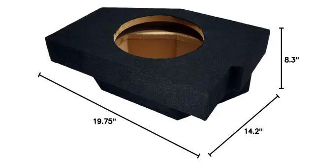 Alt view image 7 of 7 - W10S4 10" Loaded Sub Box Fits 2002-2015 Dodge Ram Quad Crew Cab | Sealed subwoofer enclosure, 250 watt RMS handling, 4 ohm voice coil, single 10 inch fit for trucks, complete bass bundle