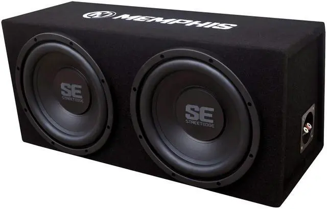 Alt view image 2 of 4 - SE210 Dual 10" Loaded SE Enclosure with SE2000.1DF 500 Watt Amplifier | Complete bass package, pair of 10 inch subwoofers pre-installed, matched amplifier included, deep low-end upgrade