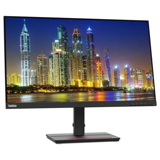 Alt view image 2 of 6 - ThinkVision S24e-20 23.8" Full HD WLED LCD Monitor 2-Pack Bundle with 250 Nit Brightness, FreeSync, 1920 x 1080, Vertical Alignment, HDMI-VGA, Raven Black