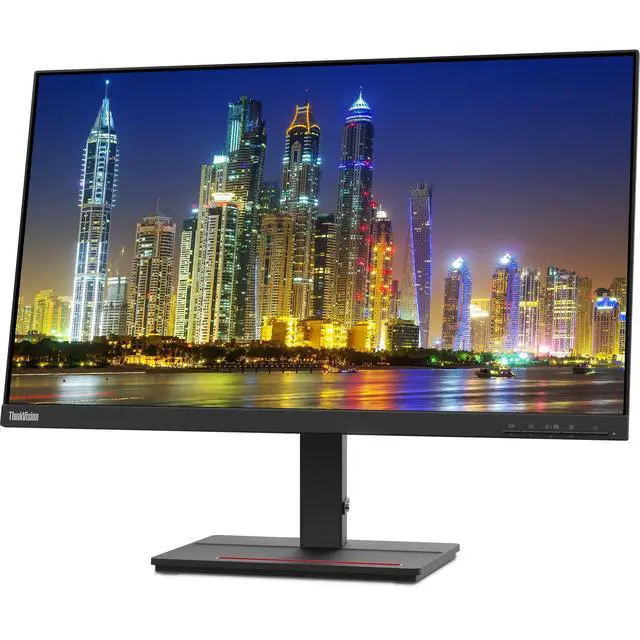 Alt view image 3 of 6 - ThinkVision S24e-20 23.8" Full HD WLED LCD Monitor 2-Pack Bundle with 250 Nit Brightness, FreeSync, 1920 x 1080, Vertical Alignment, HDMI-VGA, Raven Black