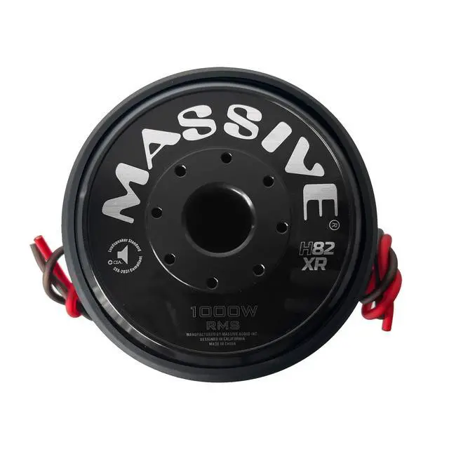 Alt view image 3 of 6 - H82XR - 8" 1000 Watts RMS - 2000w MAX Dual 2 Ohm 2.5" V.C. Cast Basket Subwoofer
