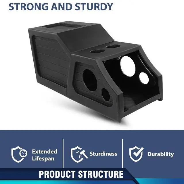 Alt view image 7 of 7 - 12" Center Console Subwoofer Sub Box, Fit Chevy/GMC Crew Cab 200-2013 | 12" Center Console Subwoofer Sub Box Compatible with Chevy/GMC Crew Cab 2007 2008 2009 2010 2011 2012 2013 Black