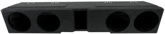 Main image of REC121 Quad 8" Bed Liner Finished Sub Box with 33Hz Tuning | 0.80 Cu Ft Per Sub, Spring Terminals, 11.25" Mounting Depth, Fits Ford 2009-2020 F150 Super Crew, 2017-2020 F250/F350