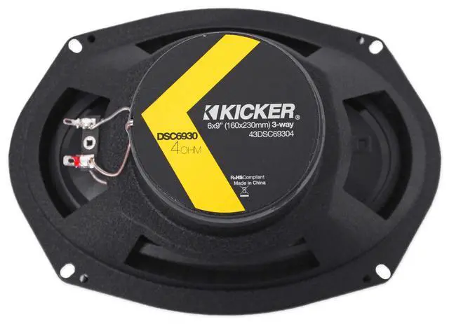 Alt view image 5 of 7 - 2 43DSC69304 DSC6930 6x9 360w 3-Way Car Speakers+(2) Enclosures DS693