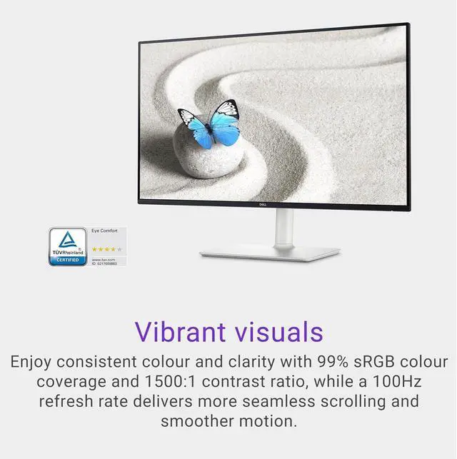 Alt view image 5 of 6 - 27 inch Monitor, LED FHD - 100Hz Refresh Rate 1500:1 Contrast Ratio, AMD FreeSync - VESA, Integrated 2x5W Speaker, Height/Tilt/Pivot/Swivel Adjustability, 2 x HDMI, White
