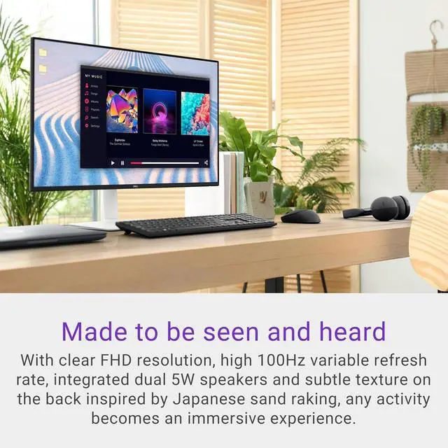 Alt view image 6 of 6 - 27 inch Monitor, LED FHD - 100Hz Refresh Rate 1500:1 Contrast Ratio, AMD FreeSync - VESA, Integrated 2x5W Speaker, Height/Tilt/Pivot/Swivel Adjustability, 2 x HDMI, White