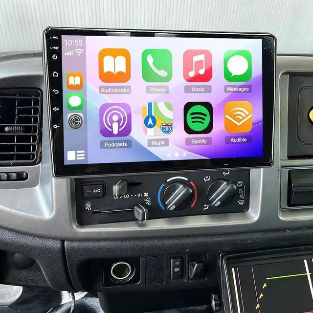 Main image of 10"Double Din Car Radio for 2005-2020 Hino 165 268 308 338 Trucks Stereo Upgrade Android 14 Touch Screen Radio for Hino 165 Trucks GPS Navi Head Unit with Wireless Carplay Bluetooth Mirror Link, 2+64G