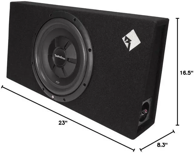 Alt view image 7 of 7 - Prime R2S-1X10 Loaded 10 Slim Subwoofer in Enclosure | Single, R2S Series Shallow Woofer