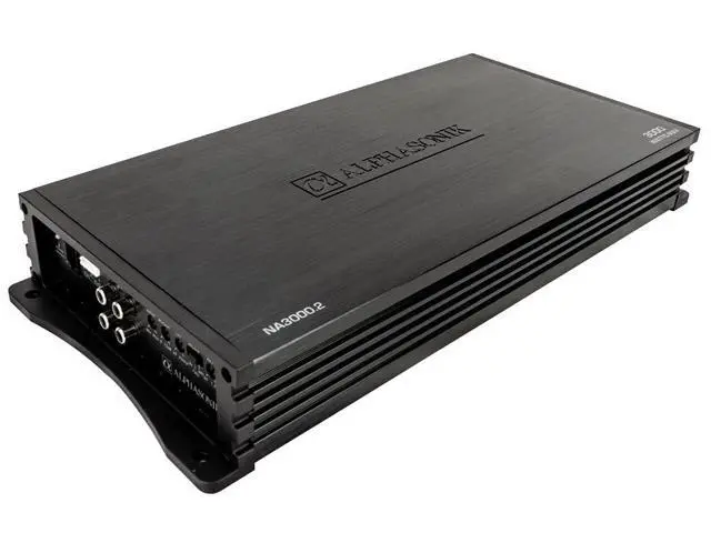 Alt view image 2 of 7 - NA3000.2 Neuron Series 3000 Watts Max 2-Channel Car Amp with 4-Way Protection Circuitry Multi-Channel Bridgeable Class A/B Amplifier Low & High Level Inputs (Remote Bass Knob Included)