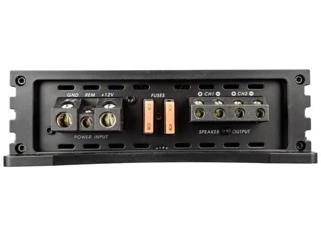 Alt view image 5 of 7 - NA3000.2 Neuron Series 3000 Watts Max 2-Channel Car Amp with 4-Way Protection Circuitry Multi-Channel Bridgeable Class A/B Amplifier Low & High Level Inputs (Remote Bass Knob Included)