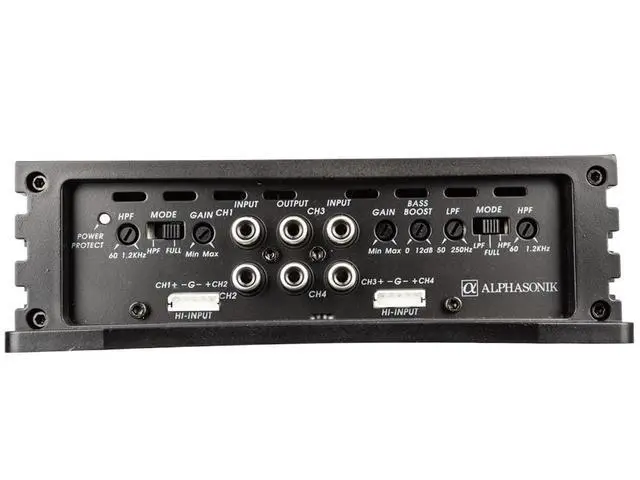 Alt view image 3 of 5 - NA2000.4 Neuron Series 2000 Watts Max 4-Channel Car Amp with 4-Way Protection Circuitry Multi-Channel Bridgeable Class A/B Amplifier Low & High Level Inputs