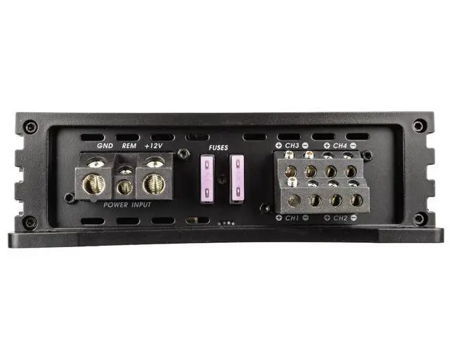 Alt view image 4 of 5 - NA2000.4 Neuron Series 2000 Watts Max 4-Channel Car Amp with 4-Way Protection Circuitry Multi-Channel Bridgeable Class A/B Amplifier Low & High Level Inputs
